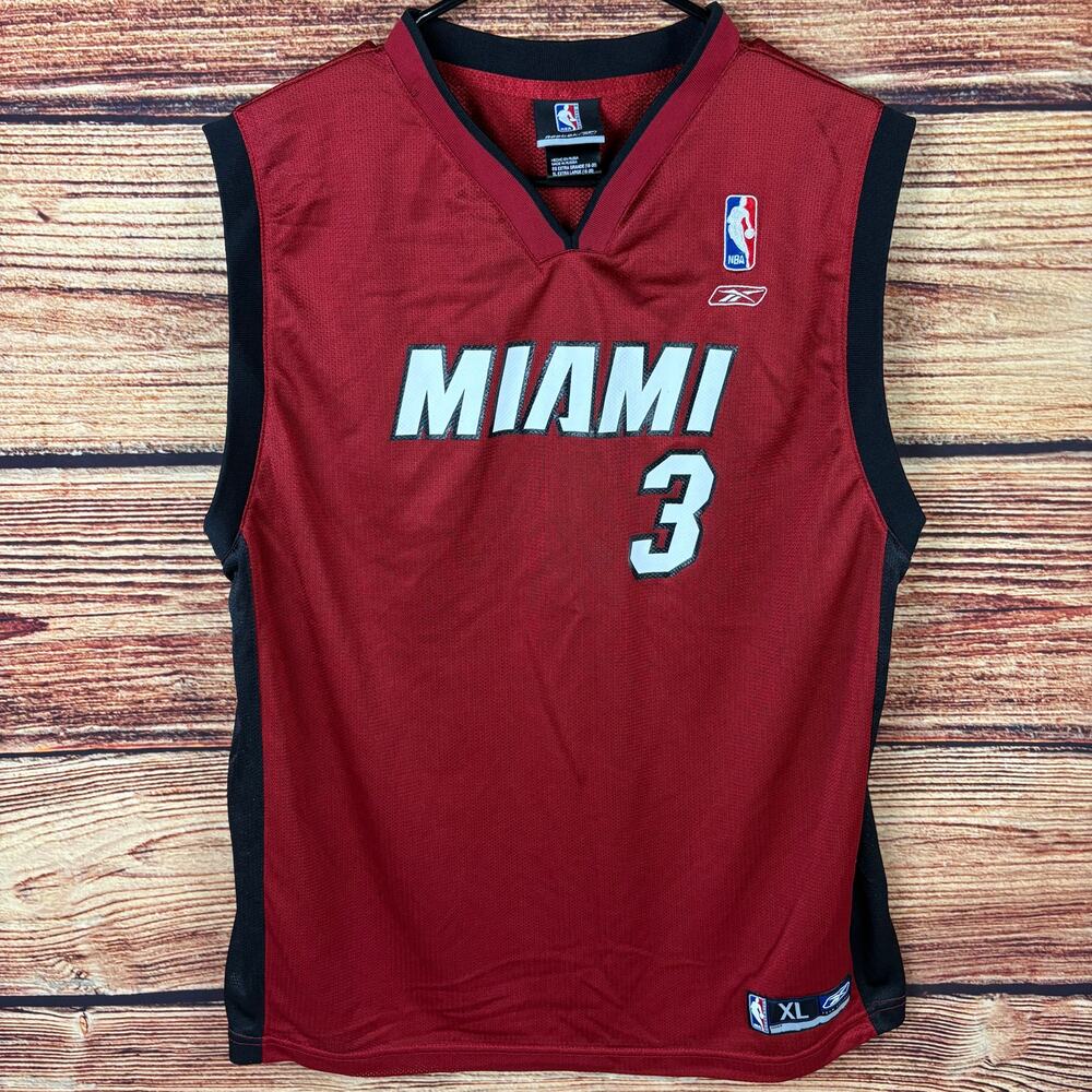 Reebok Miami Heat Dwayne Wade NBA Basketball Jersey